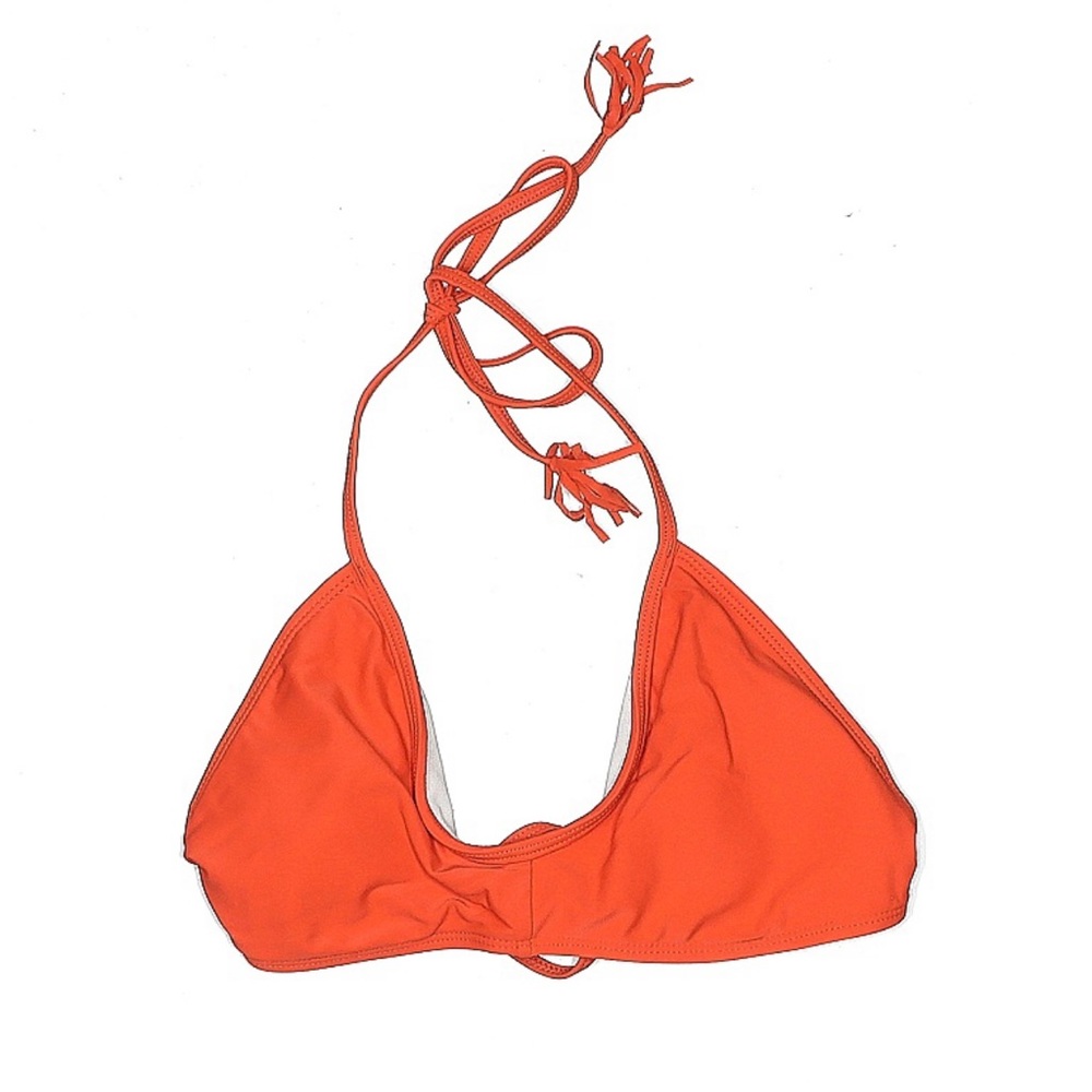 RAISINS Bikini Top Orange Large Beach Pool Swim Tangerine